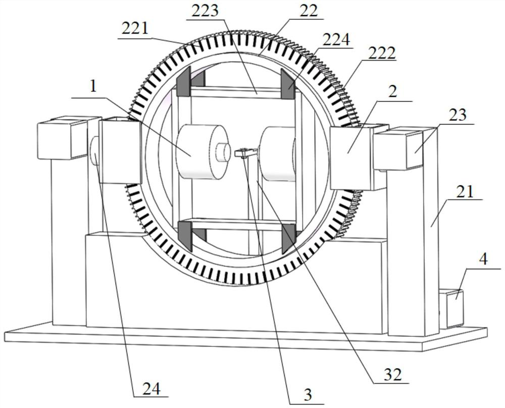 Space magnetic field generator device and space magnetic field generation method