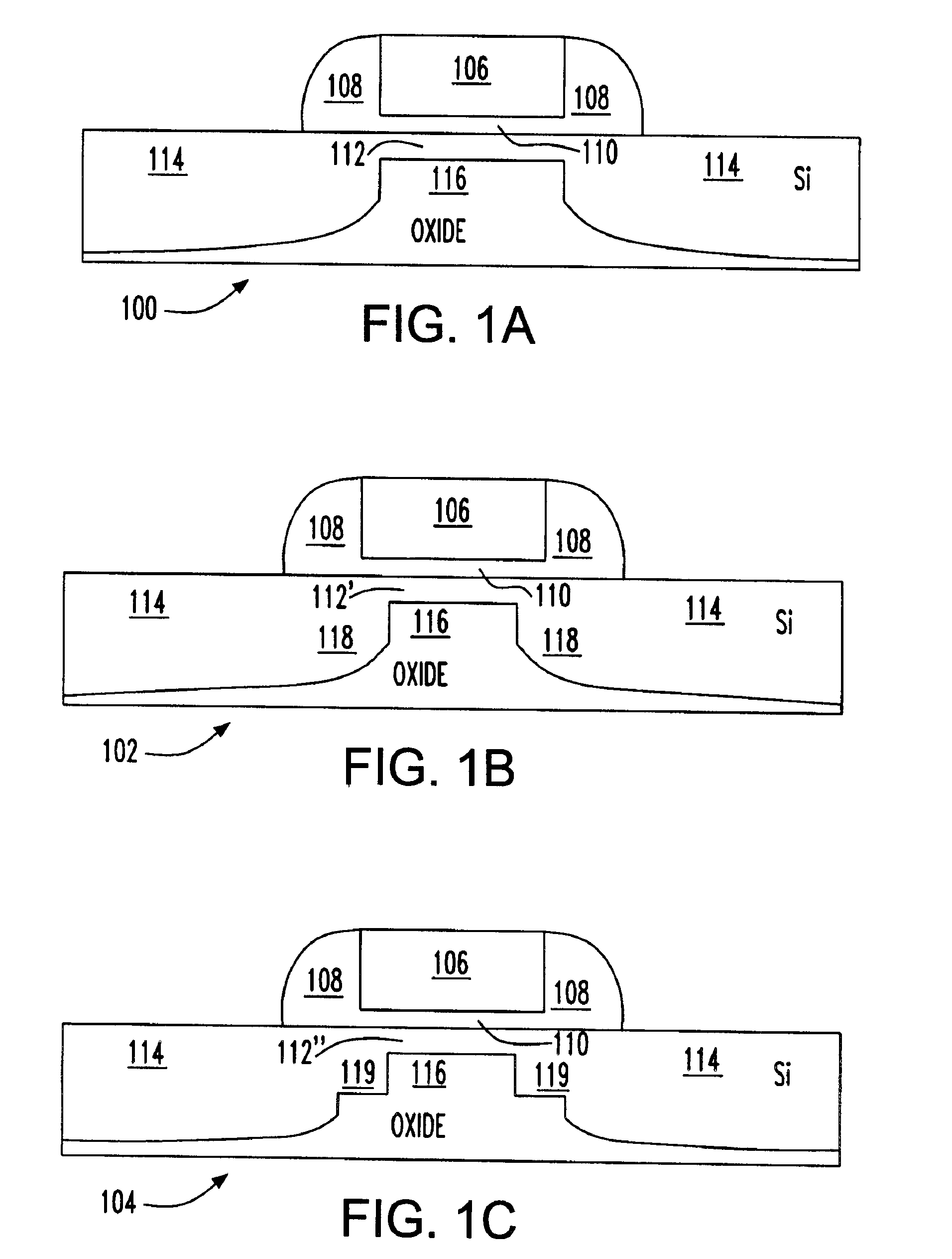 Thin channel FET with recessed source/drains and extensions