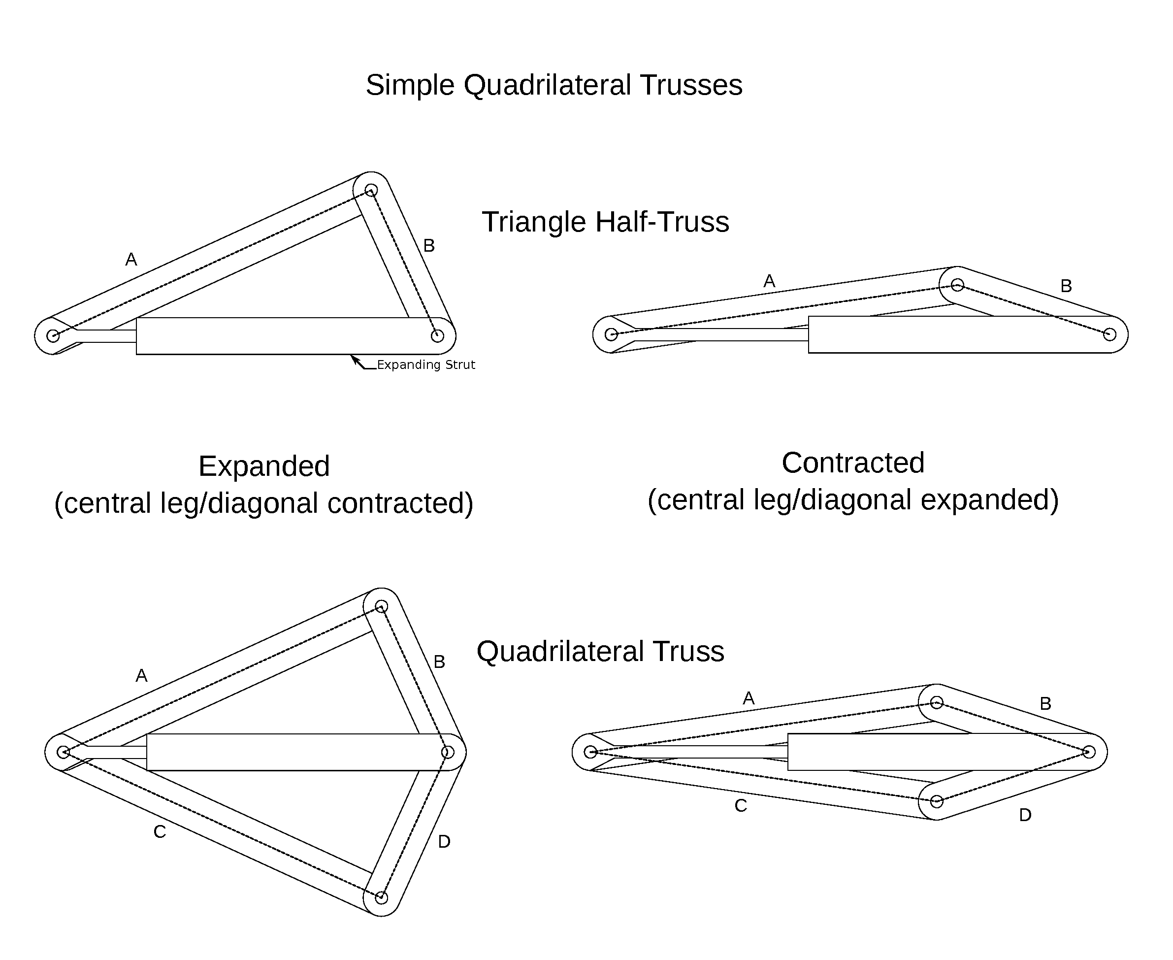 Aerodynamic Variable Cross-Section Airfoil and Constant Lateral Surface Area Truss