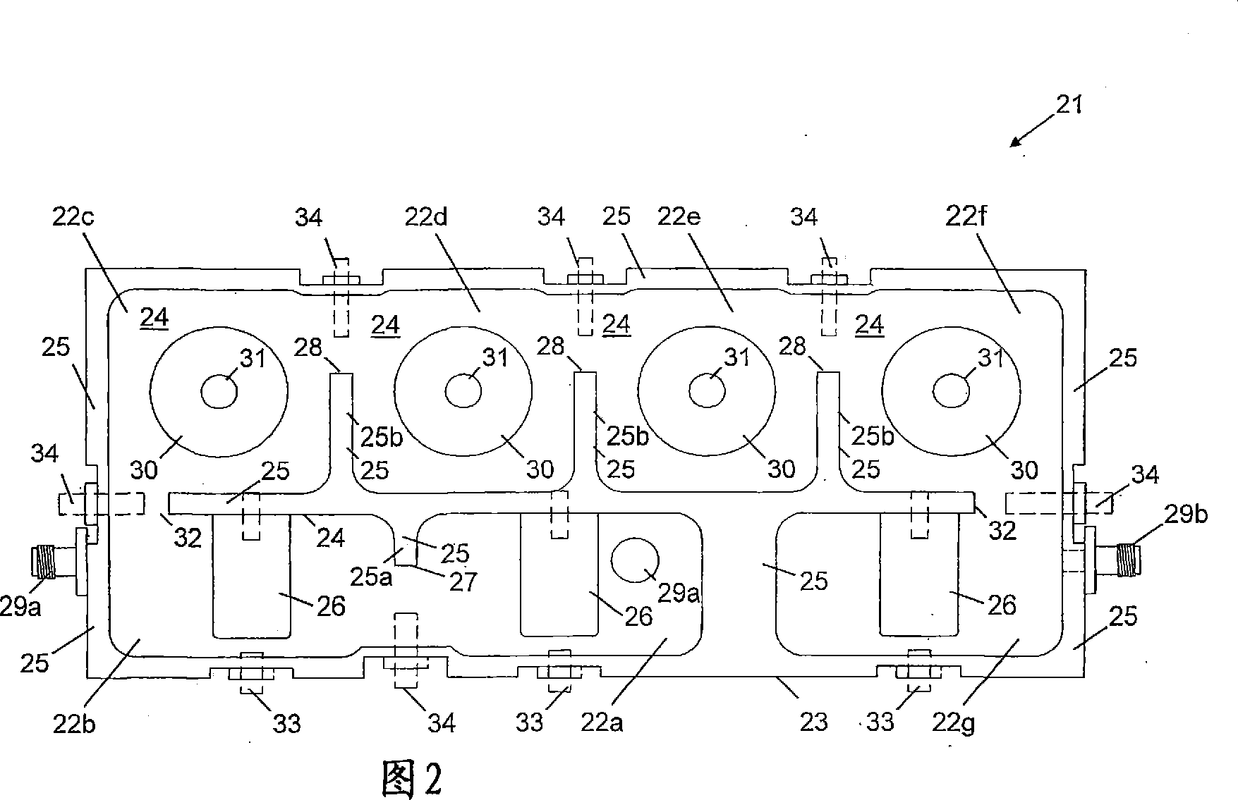 Microwave filter including an end-wall coupled coaxial resonator