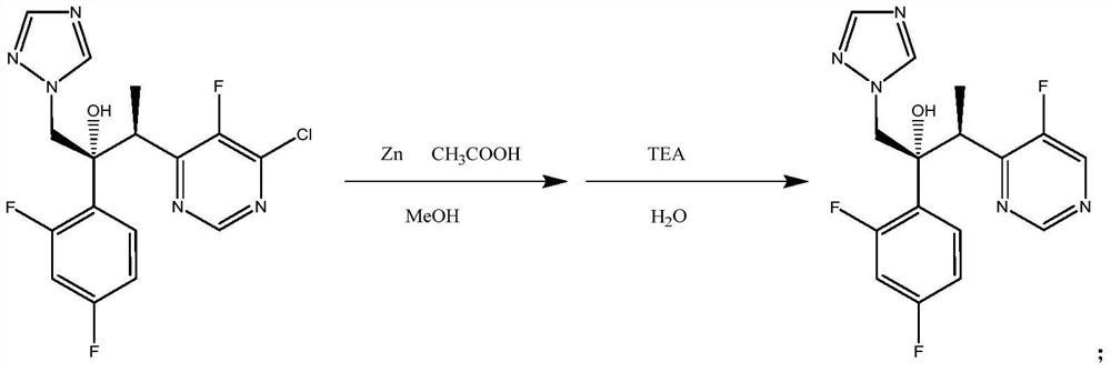 Synthesis method and application of voriconazole