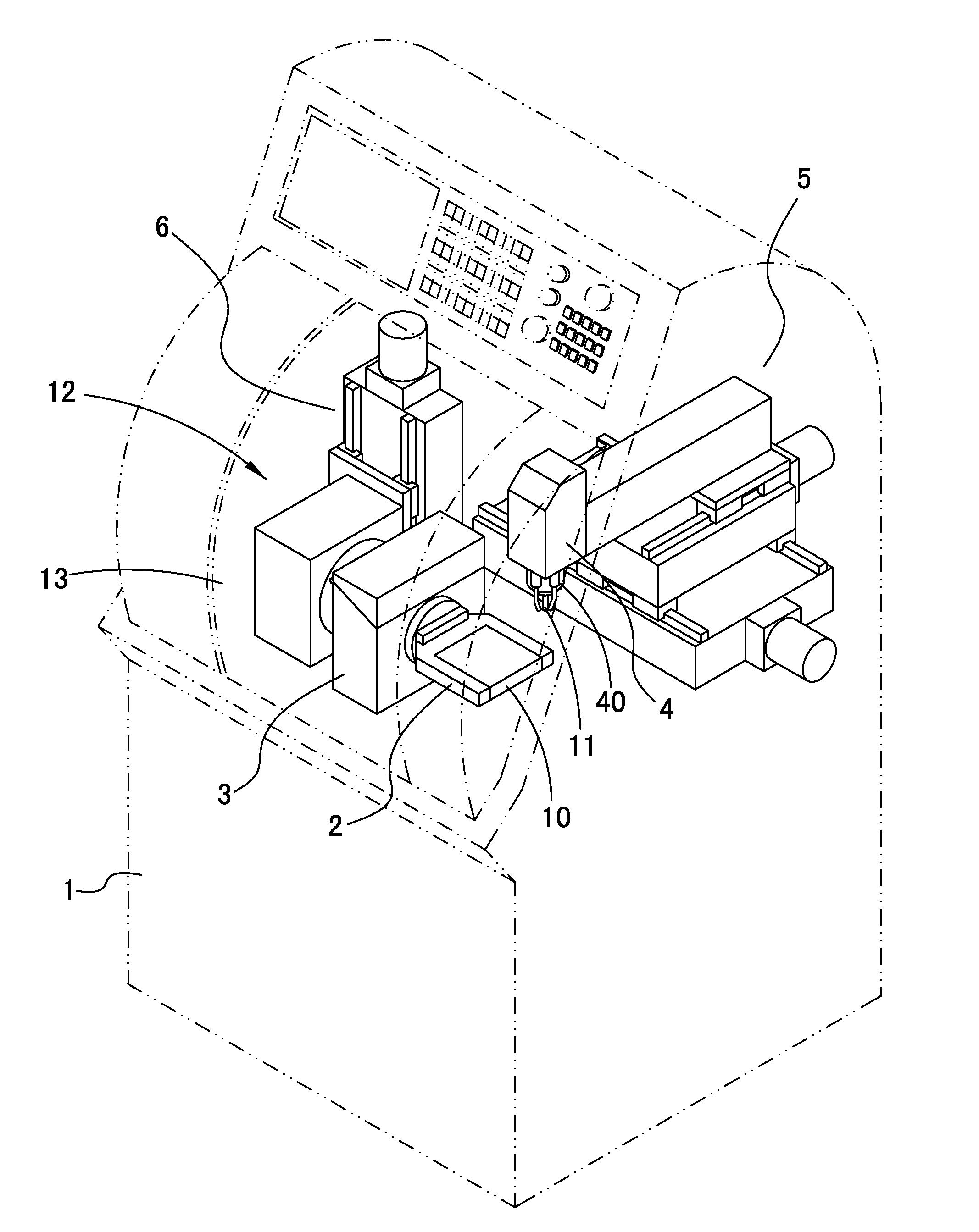 Multi-spindle machining machine with tool changing mechanism