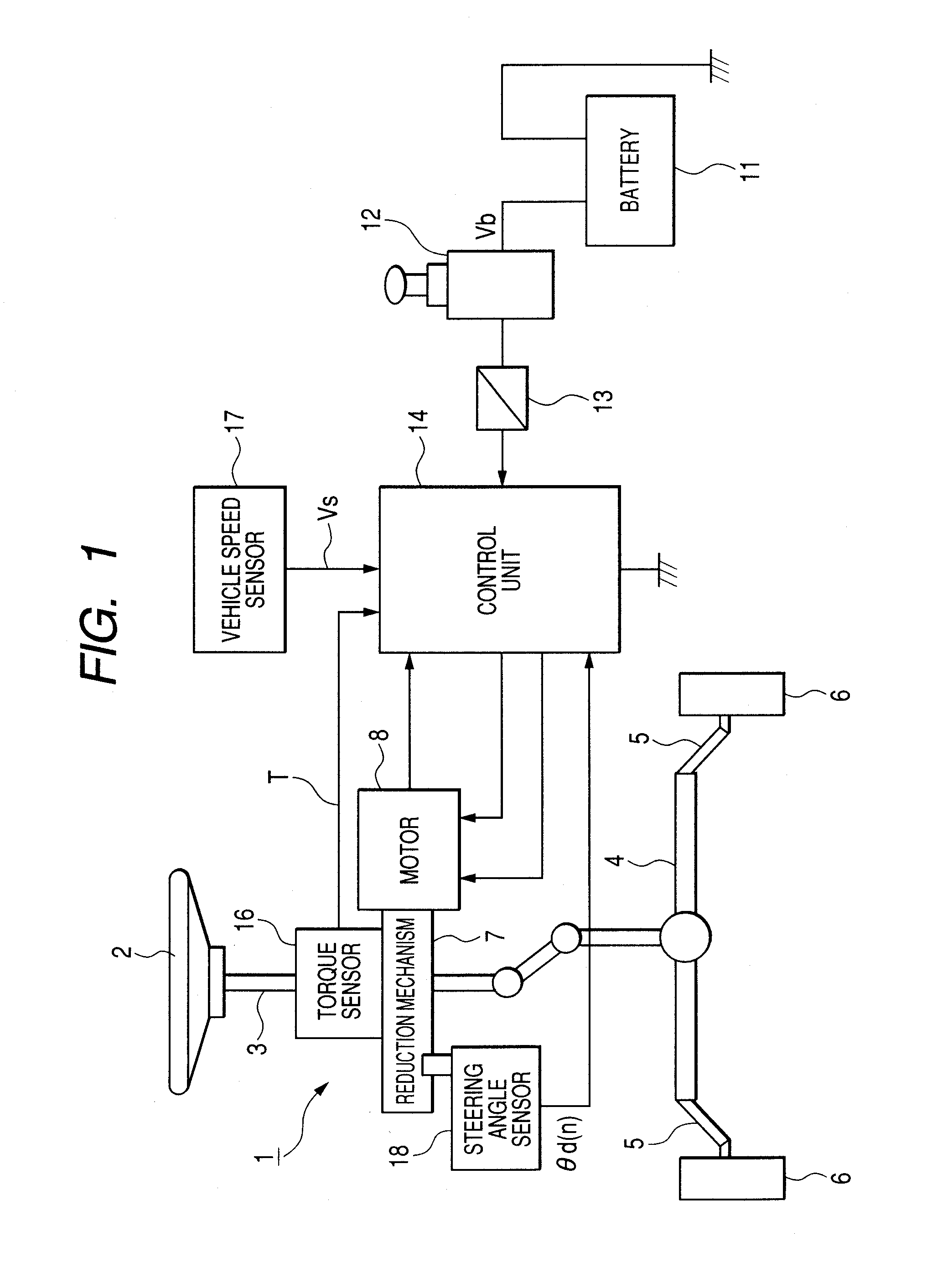 Absolute steering angle detecting device