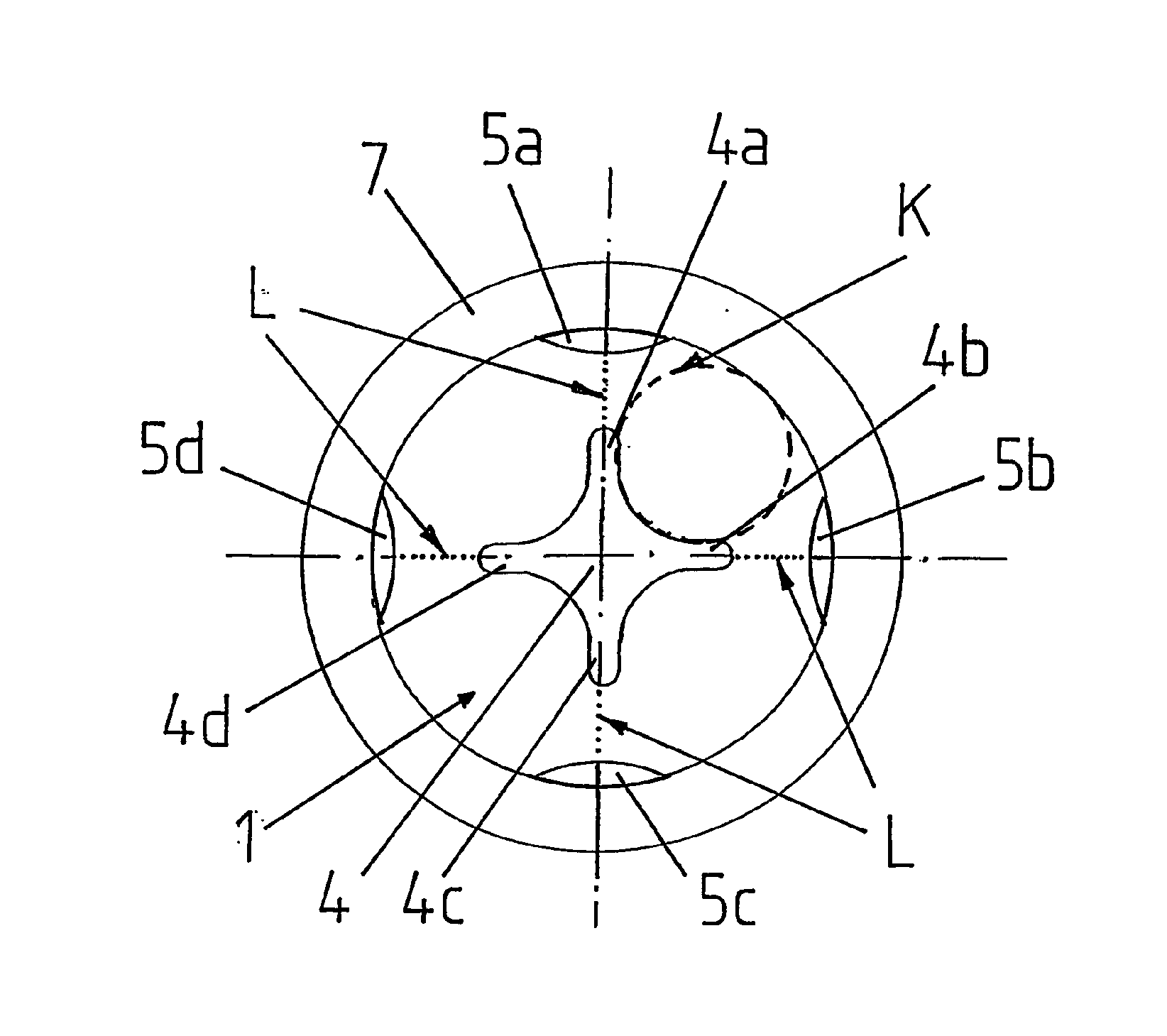 Electrode arrangement for an electrodynamic fragmentation plant