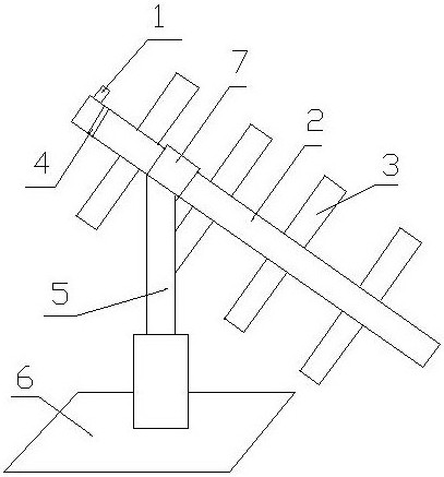 A tower climbing structure