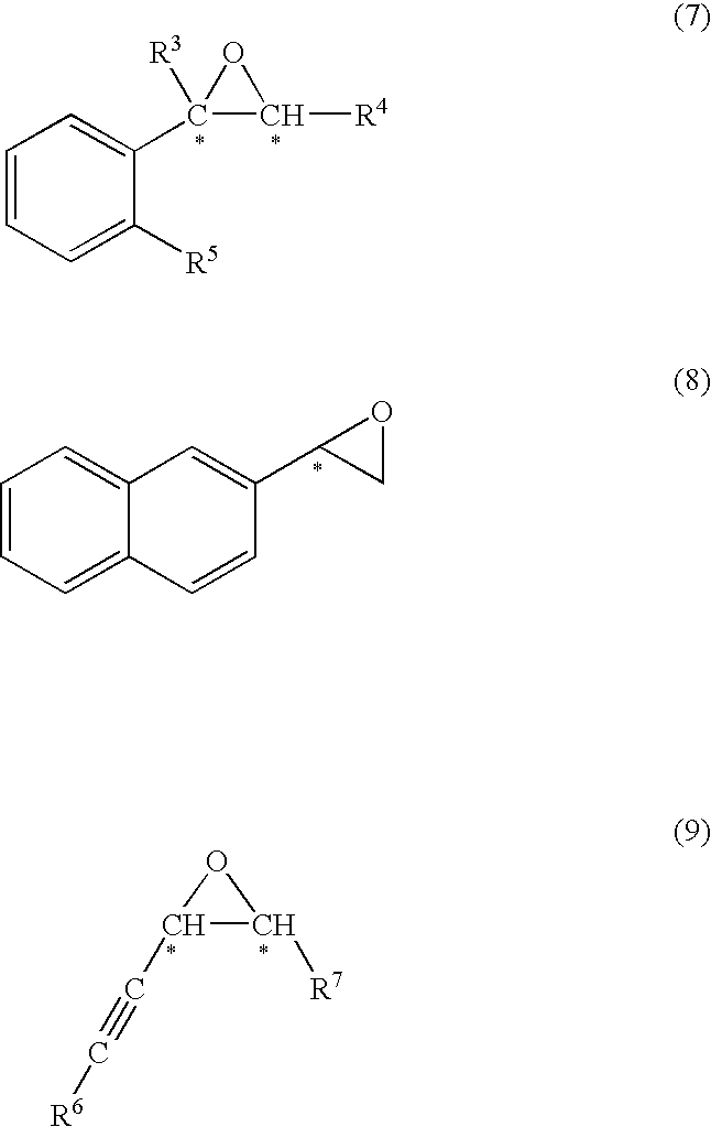 Production method of optically active epoxy compound, complex used for the method and production method of the complex