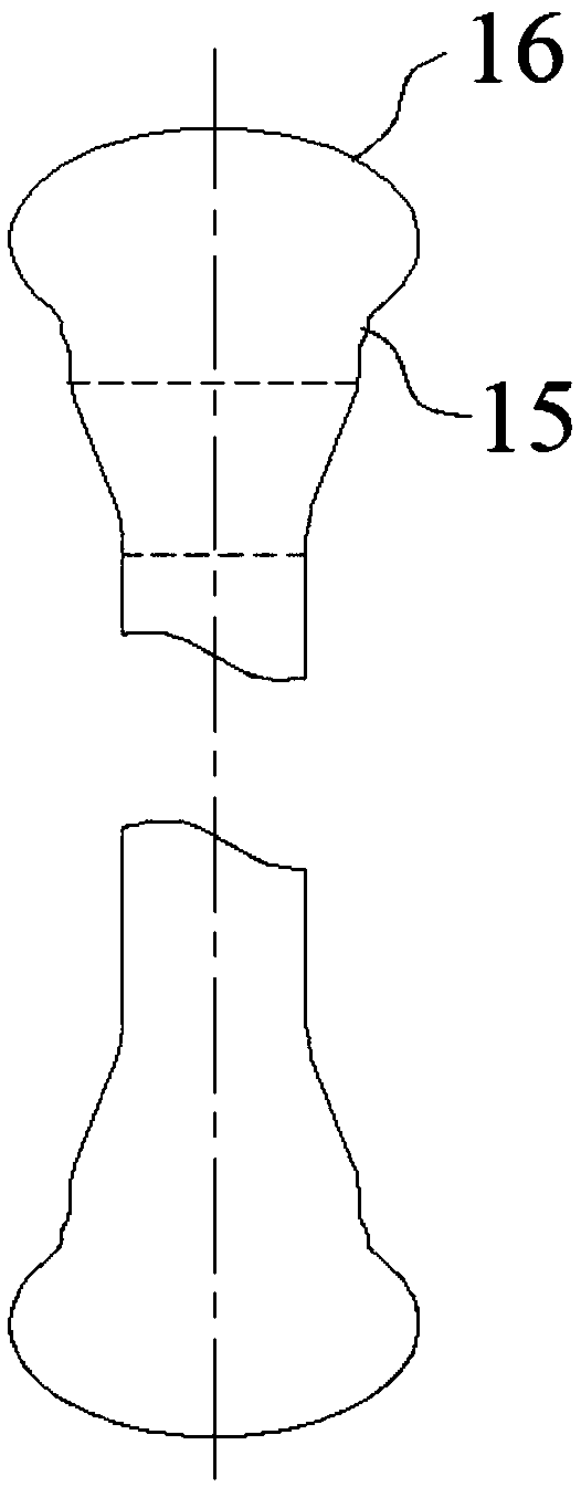 Test piece for testing uniaxial tensile property of fiber reinforced concrete and test method thereof