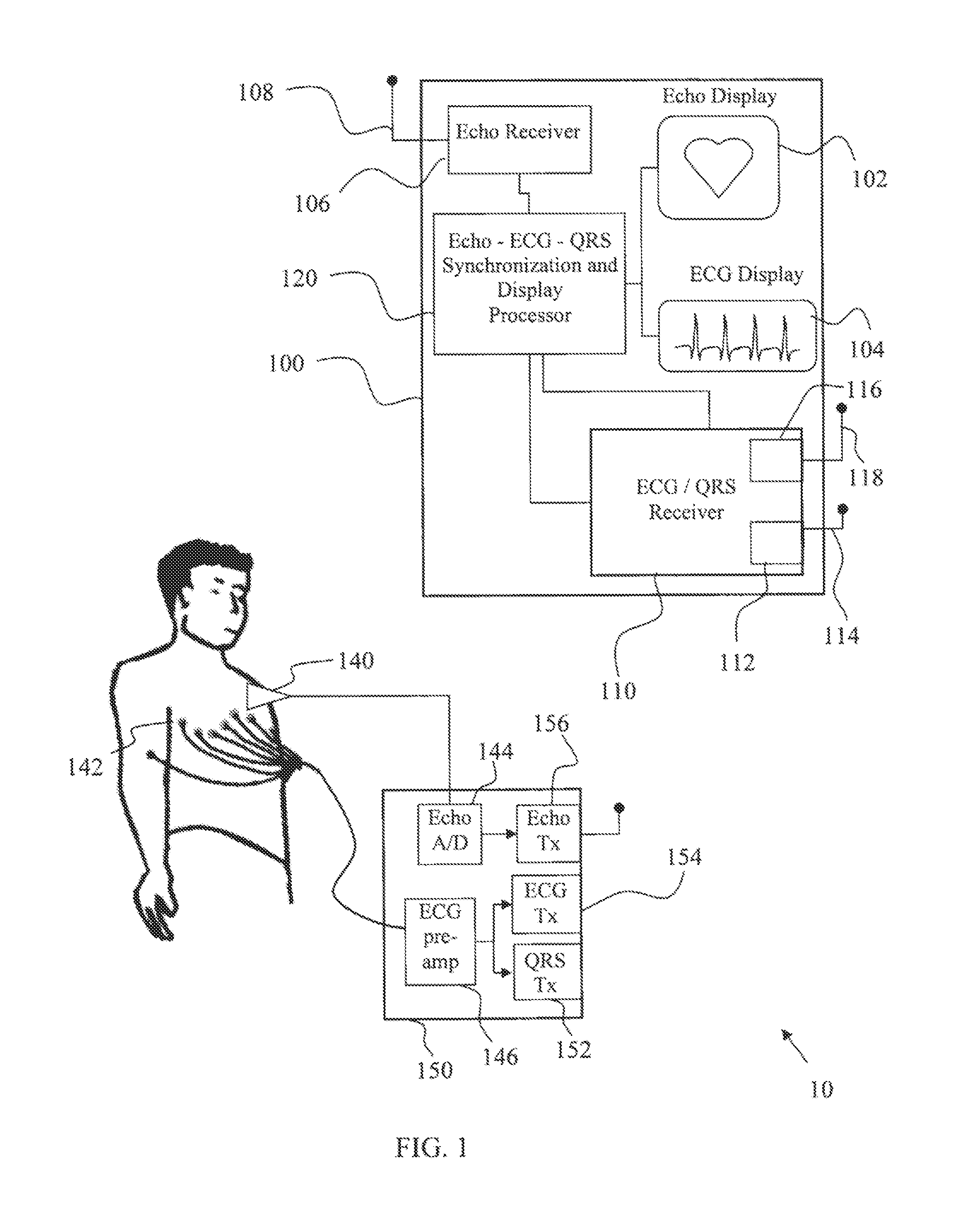 Wireless real-time electrocardiogram and medical image integration