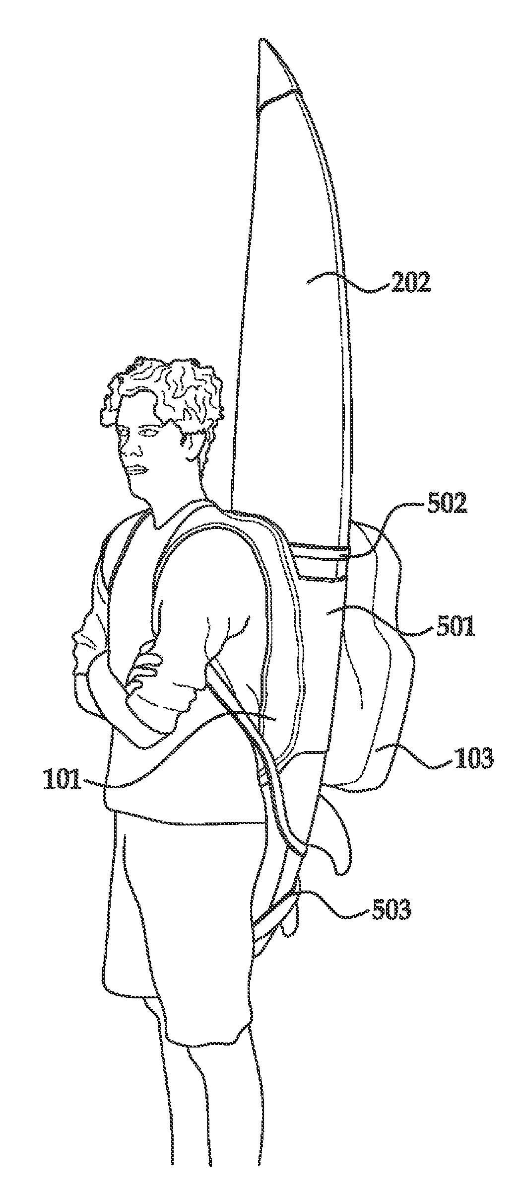 Apparatus for carrying recreational equipment