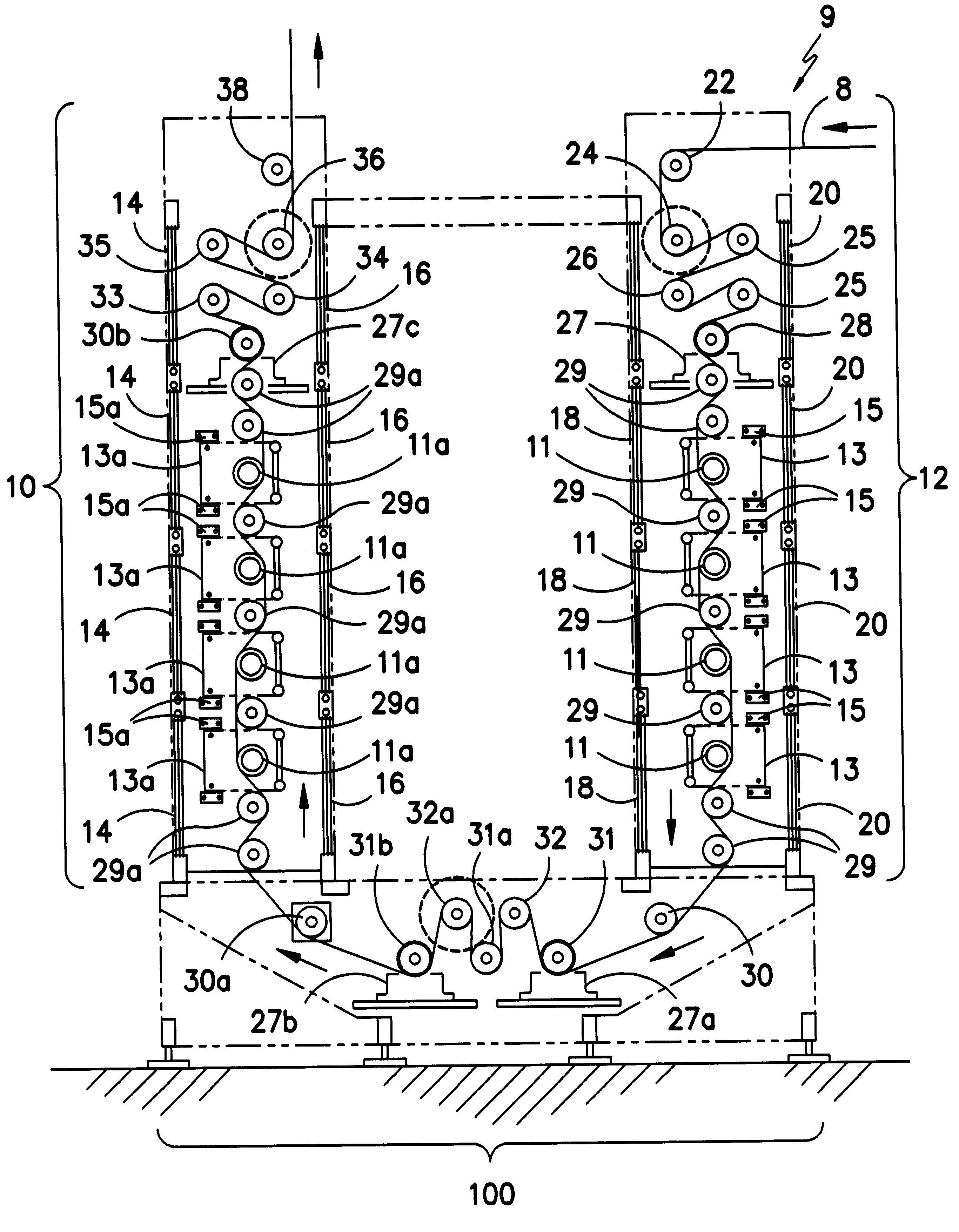 Face finishing of cotton-containing fabrics containing immobilized fibers