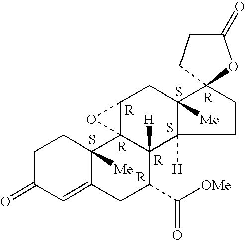 Methods of treating ophthalmic disorders with epoxy-steroidal aldosterone receptor antagonists