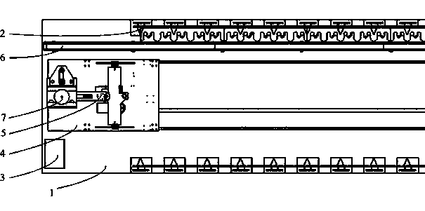 Material automatic warehouse-in-out and intelligent storing device