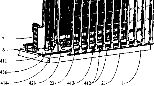 Material automatic warehouse-in-out and intelligent storing device