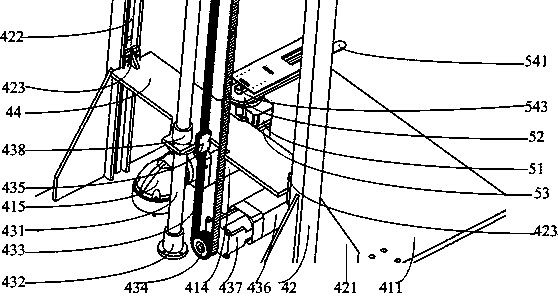 Material automatic warehouse-in-out and intelligent storing device