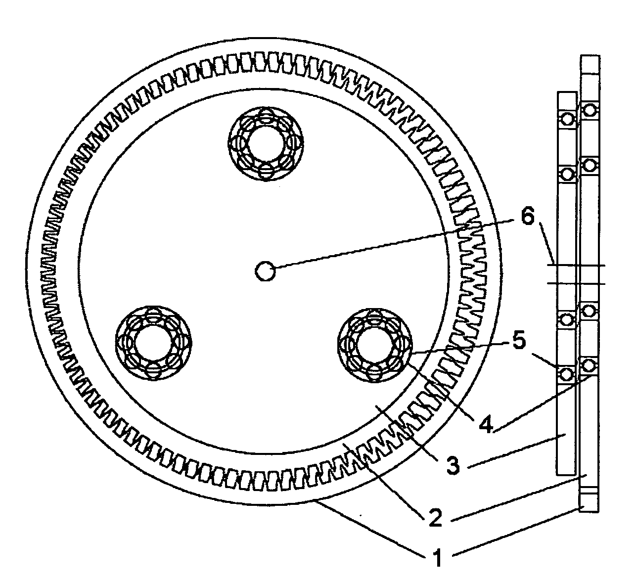 Motor using magnetic normal force