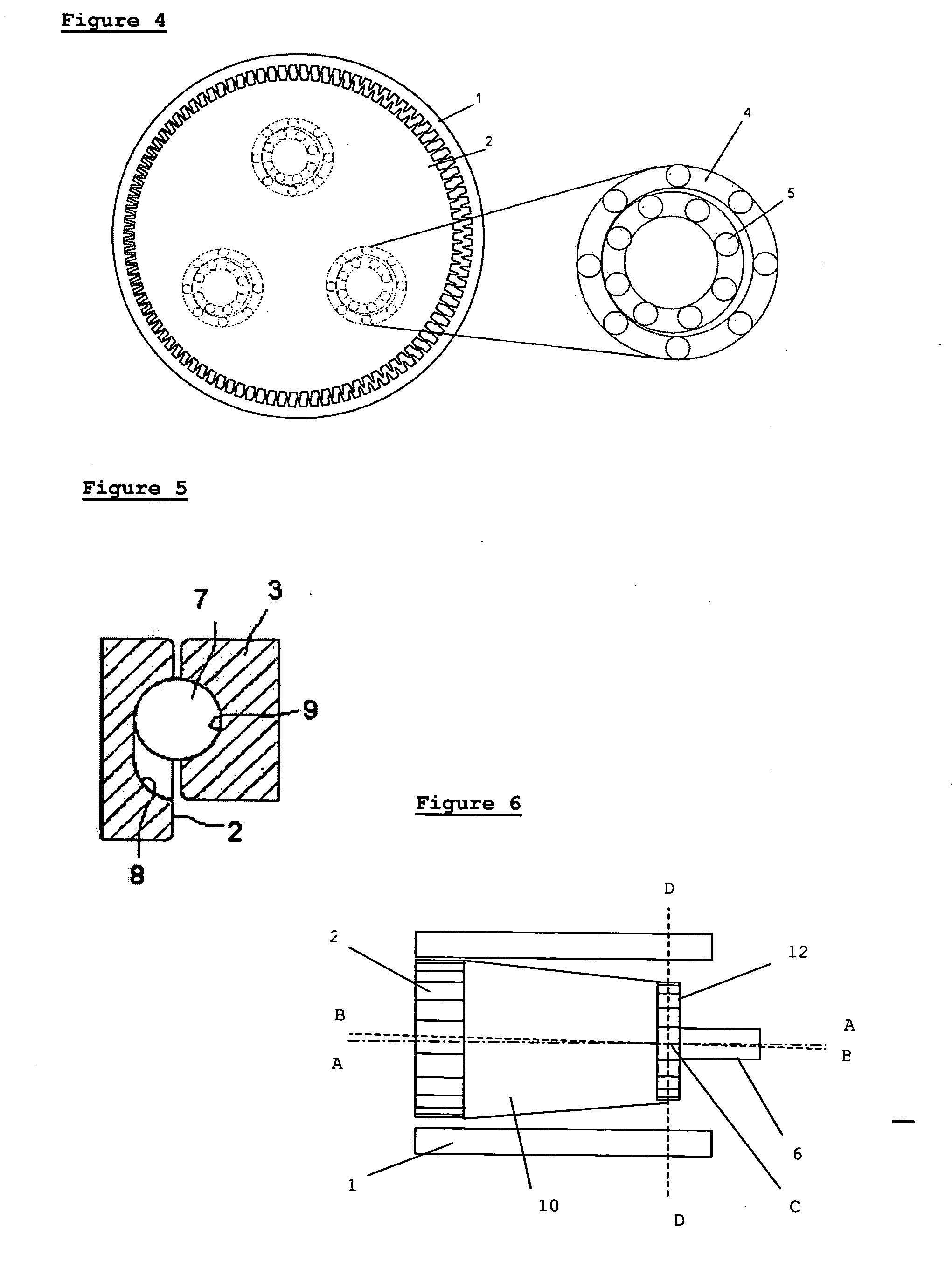 Motor using magnetic normal force