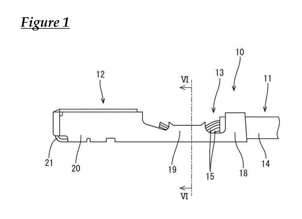 Wire with terminal and manufacturing method therefor