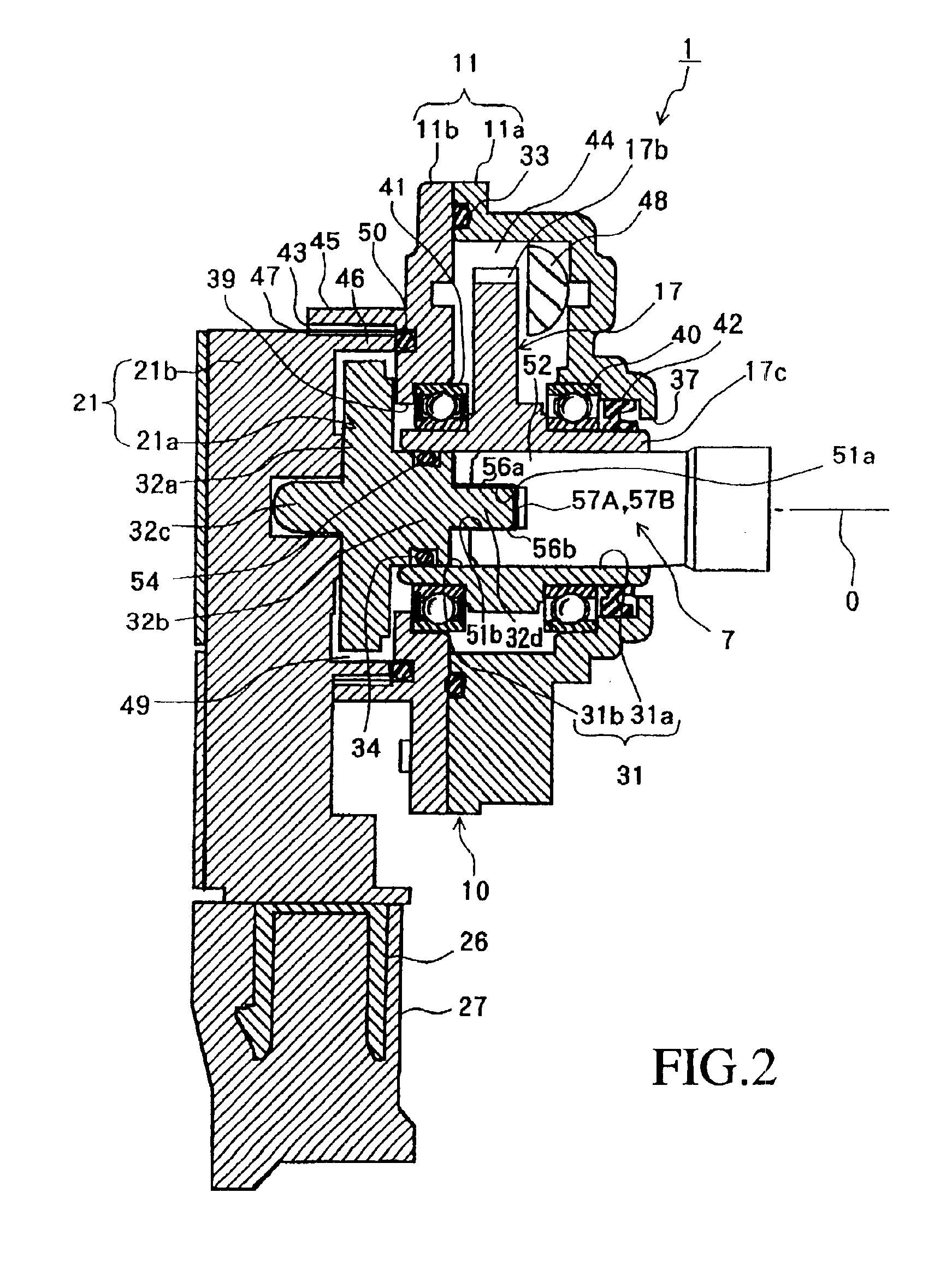 Shift range changeover mechanism