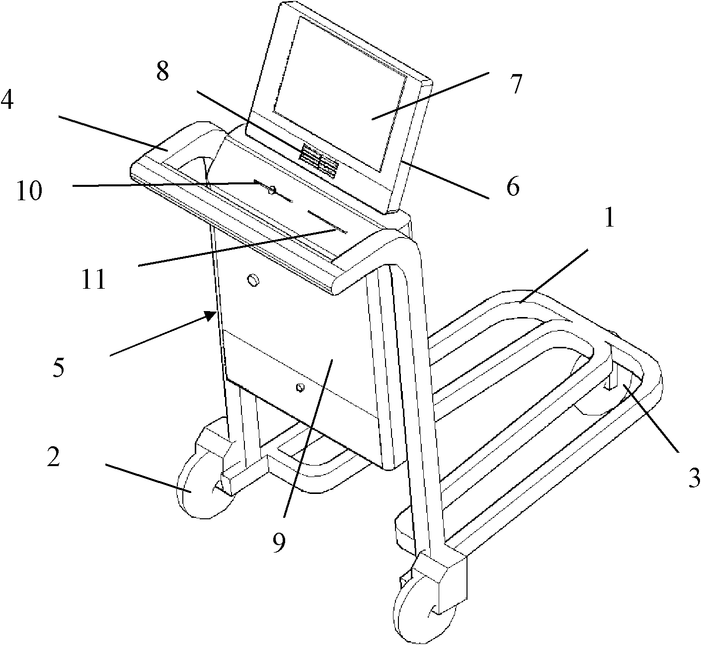 Intelligent baggage car and control method thereof