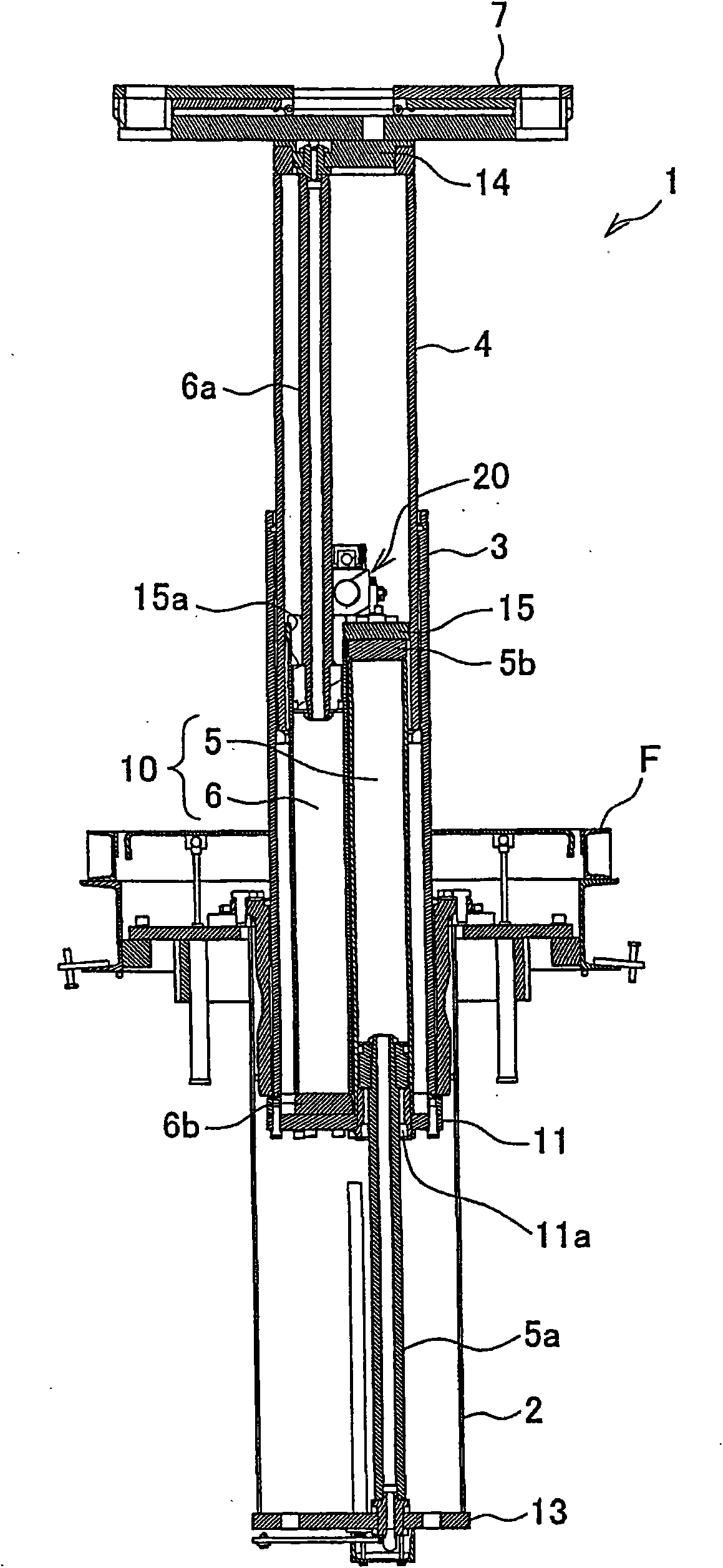 Extension sleeve type elevator and automobile maintenance elevator