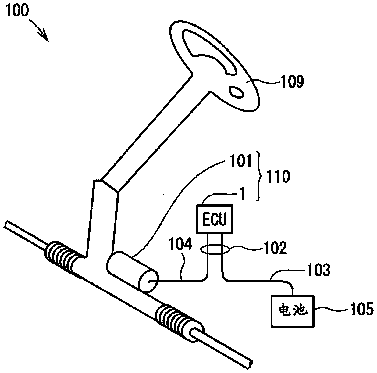 Electronic control unit and electric power steering with electronic control unit