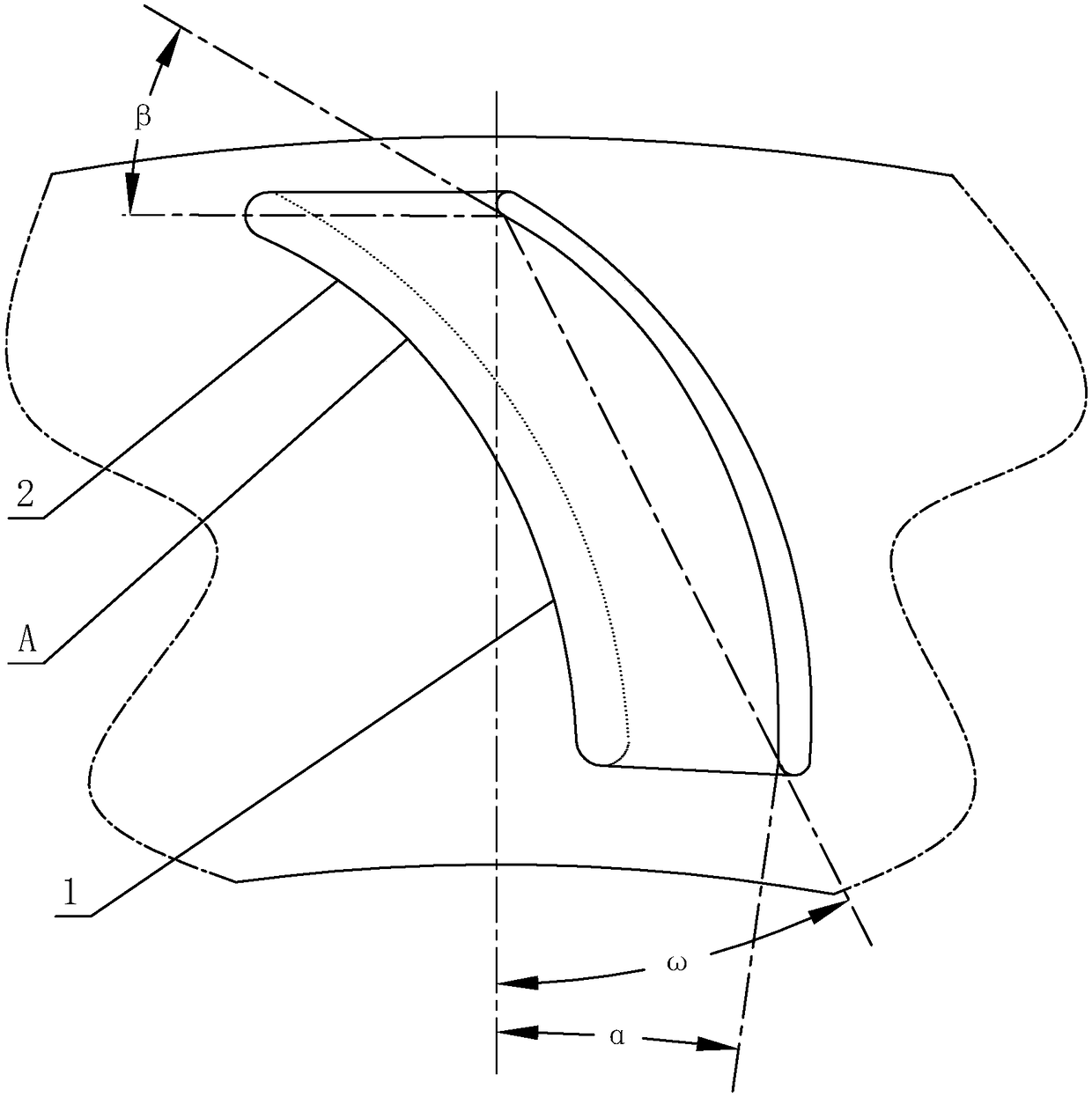 Wing structure of cross-flow fan