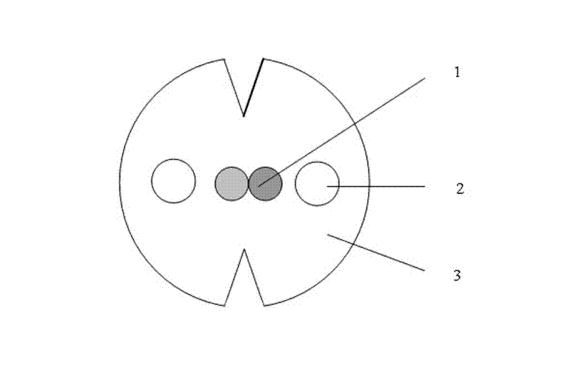 Circular rubber-covered-wire optical cable and manufacturing method thereof