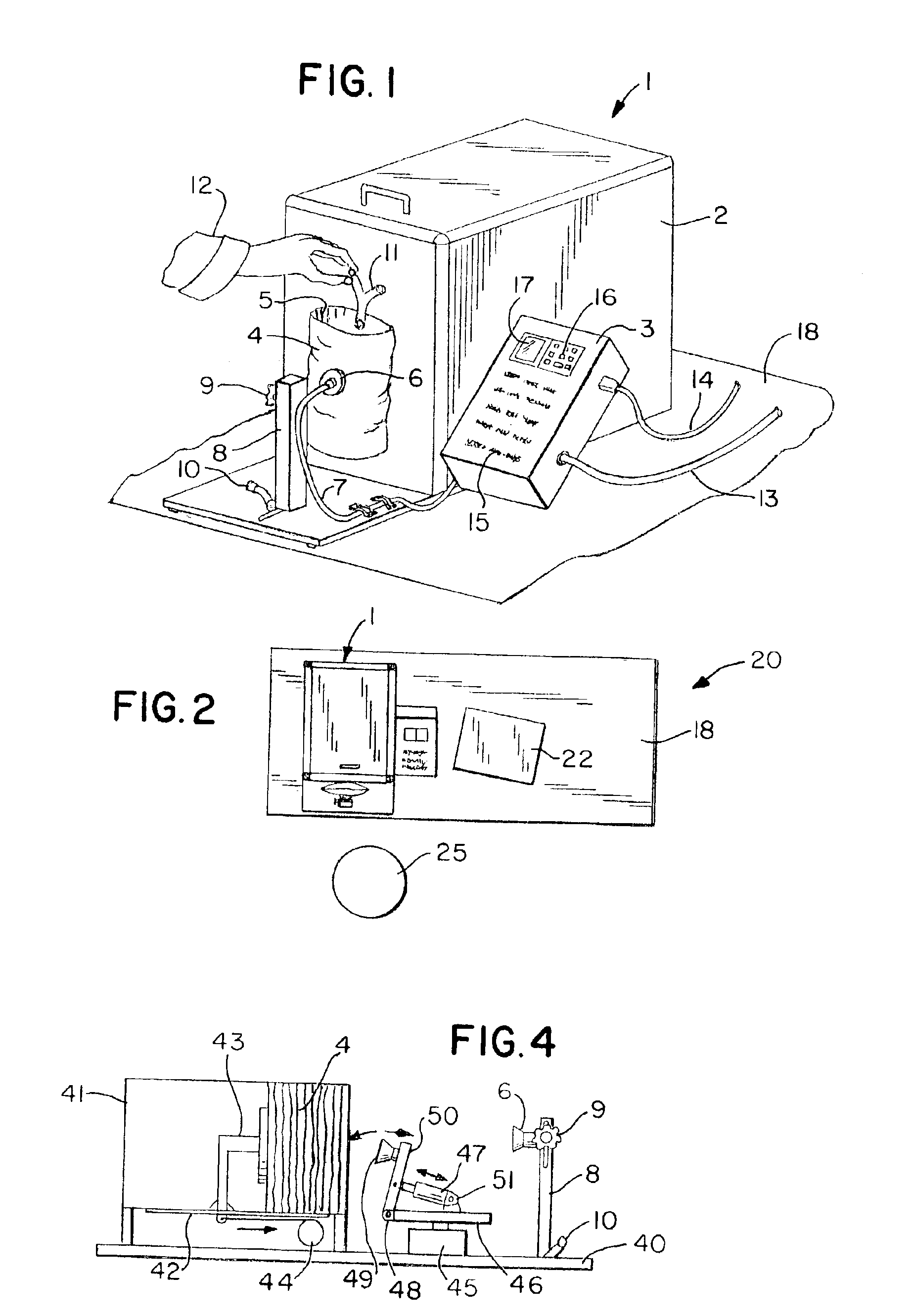 Portable pouch opening machine