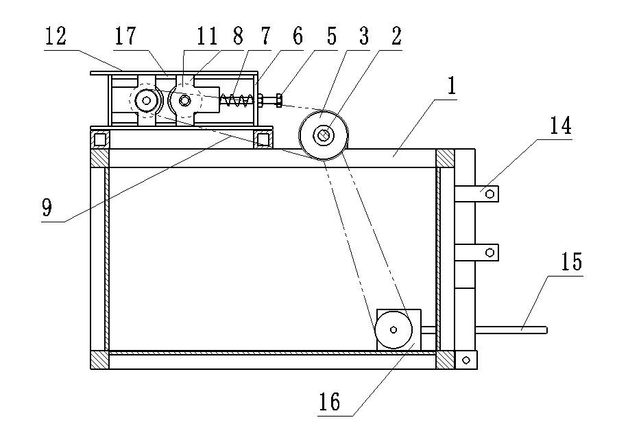 Drip irrigation tape withdrawing machine