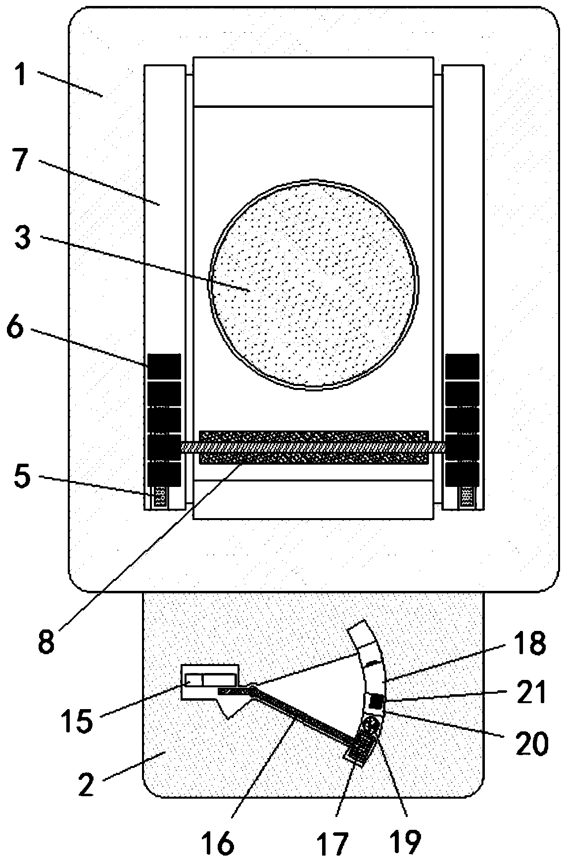 Networked speed measuring device with automatic floating dust removing function