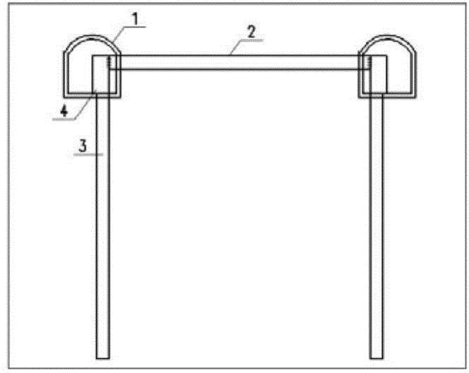 Transverse tunnel cover method for shallow-buried underground excavation large underground space construction