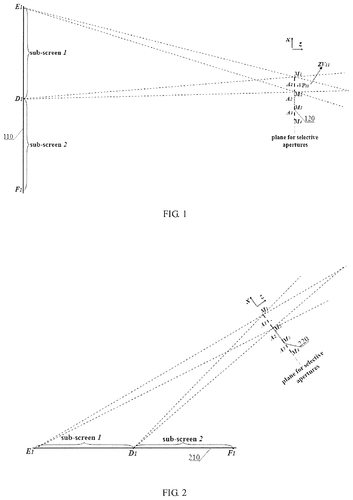 Three-dimentional display system based on division multiplexing of viewer's entrance-pupil and display method thereof