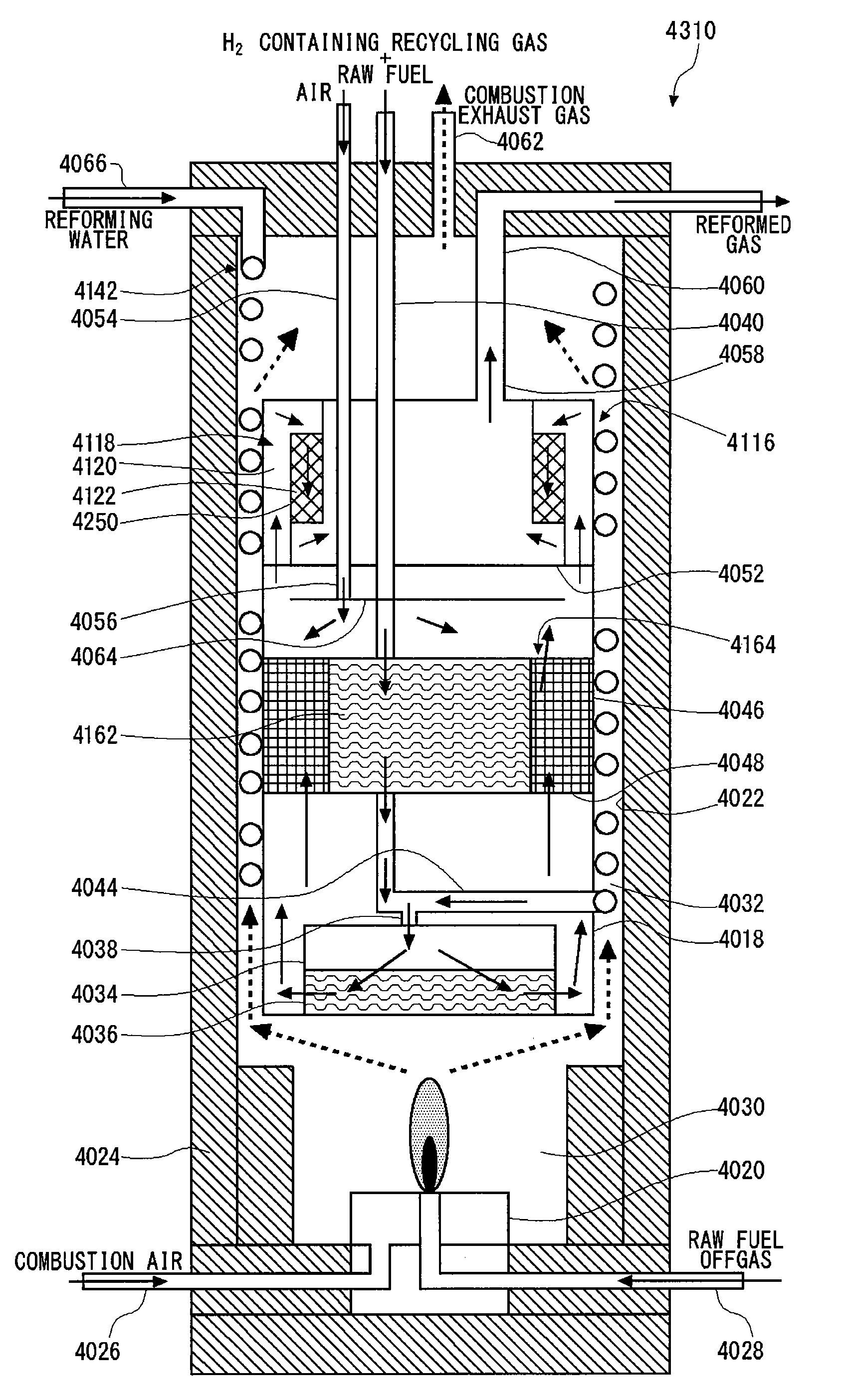 Reforming apparatus for fuel cell