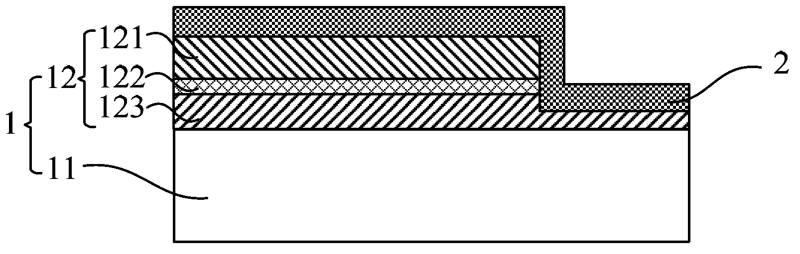 LED chip with stepped current blocking structure and manufacturing method thereof