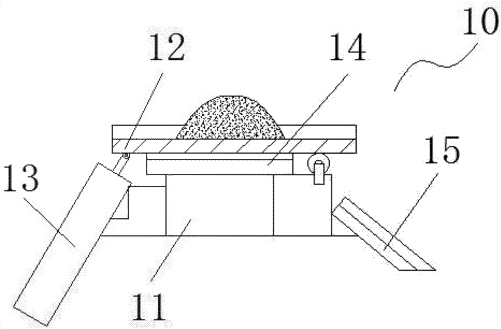 Automatic charging and grinding machine