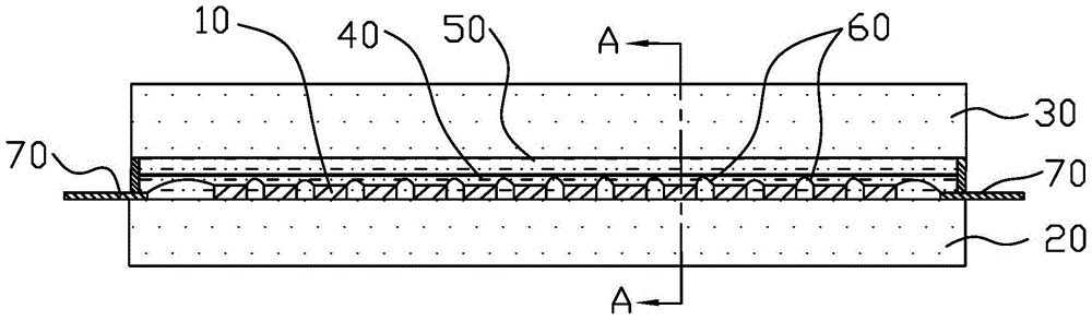 LED light source packaging structure