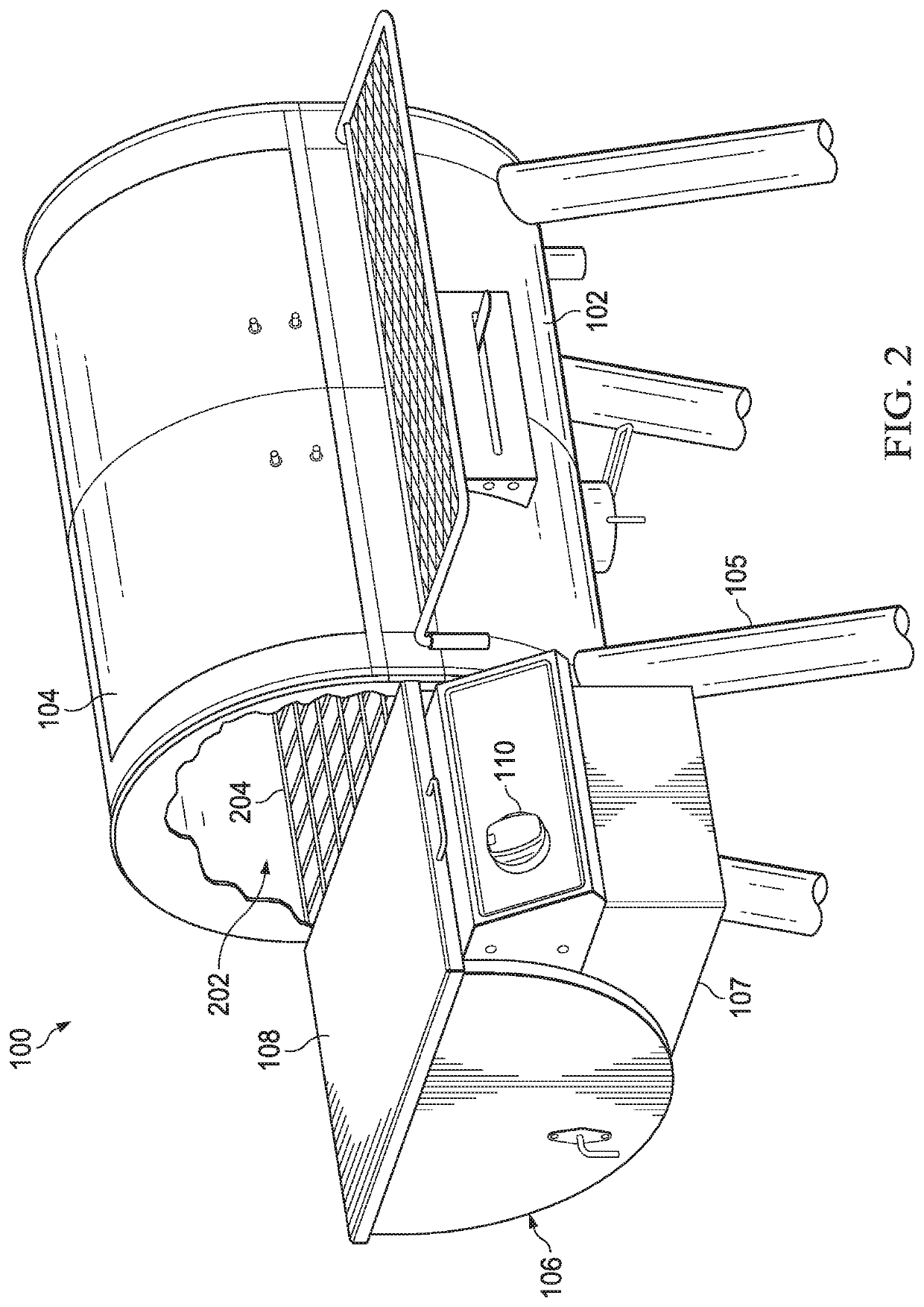 Battery enabled pellet grill