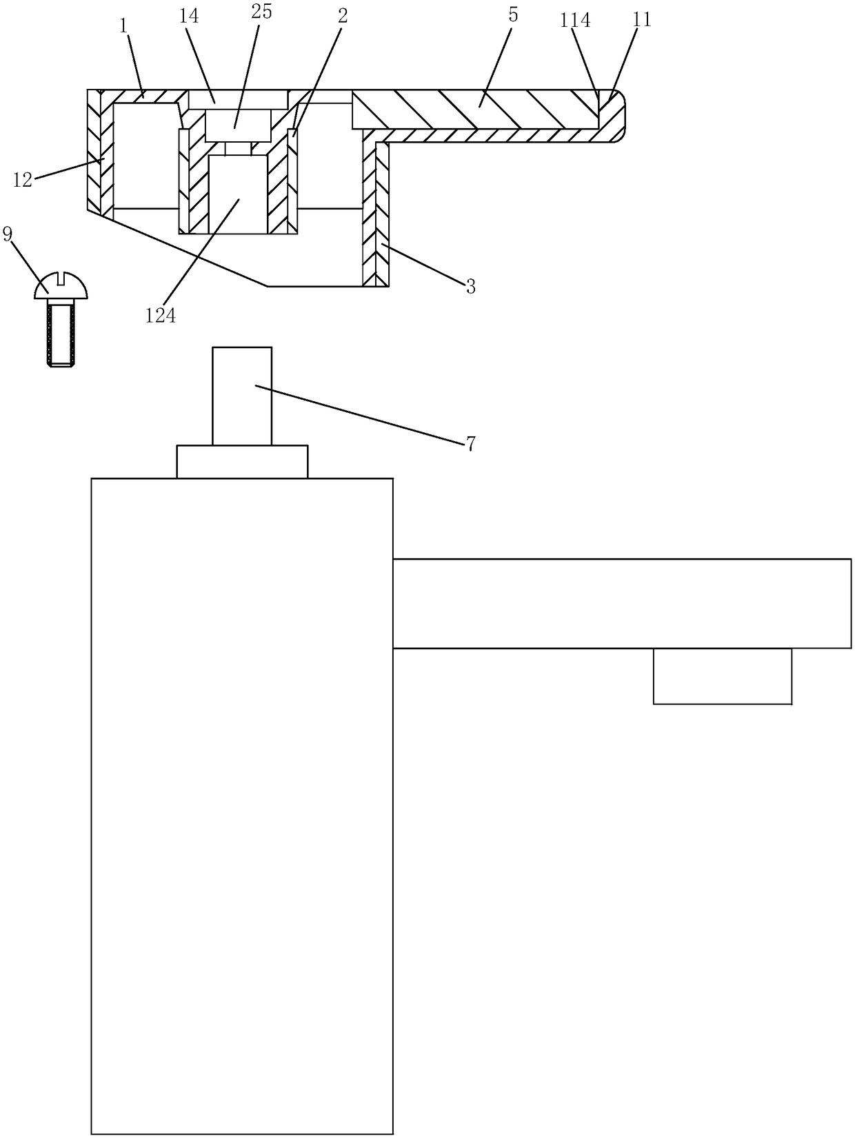 Novel faucet opening and closing handle