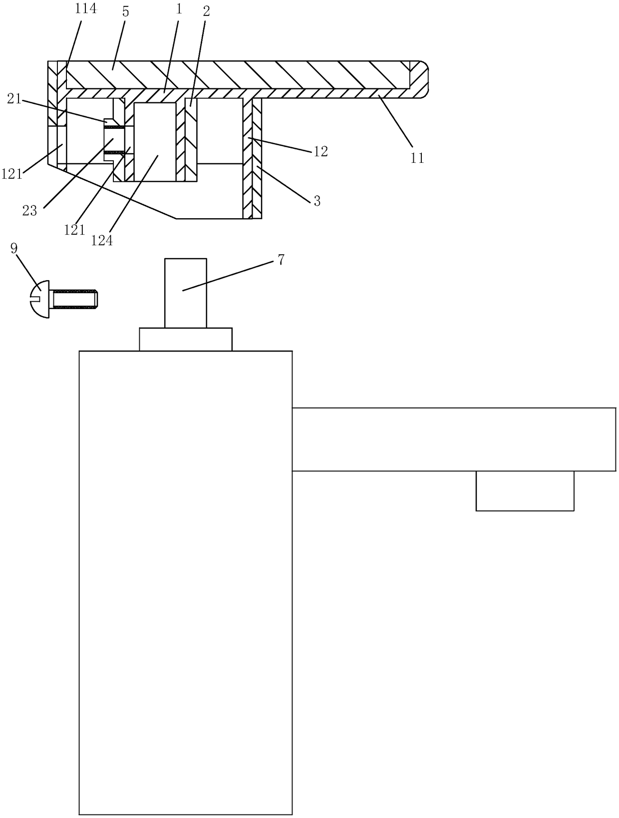 Novel faucet opening and closing handle