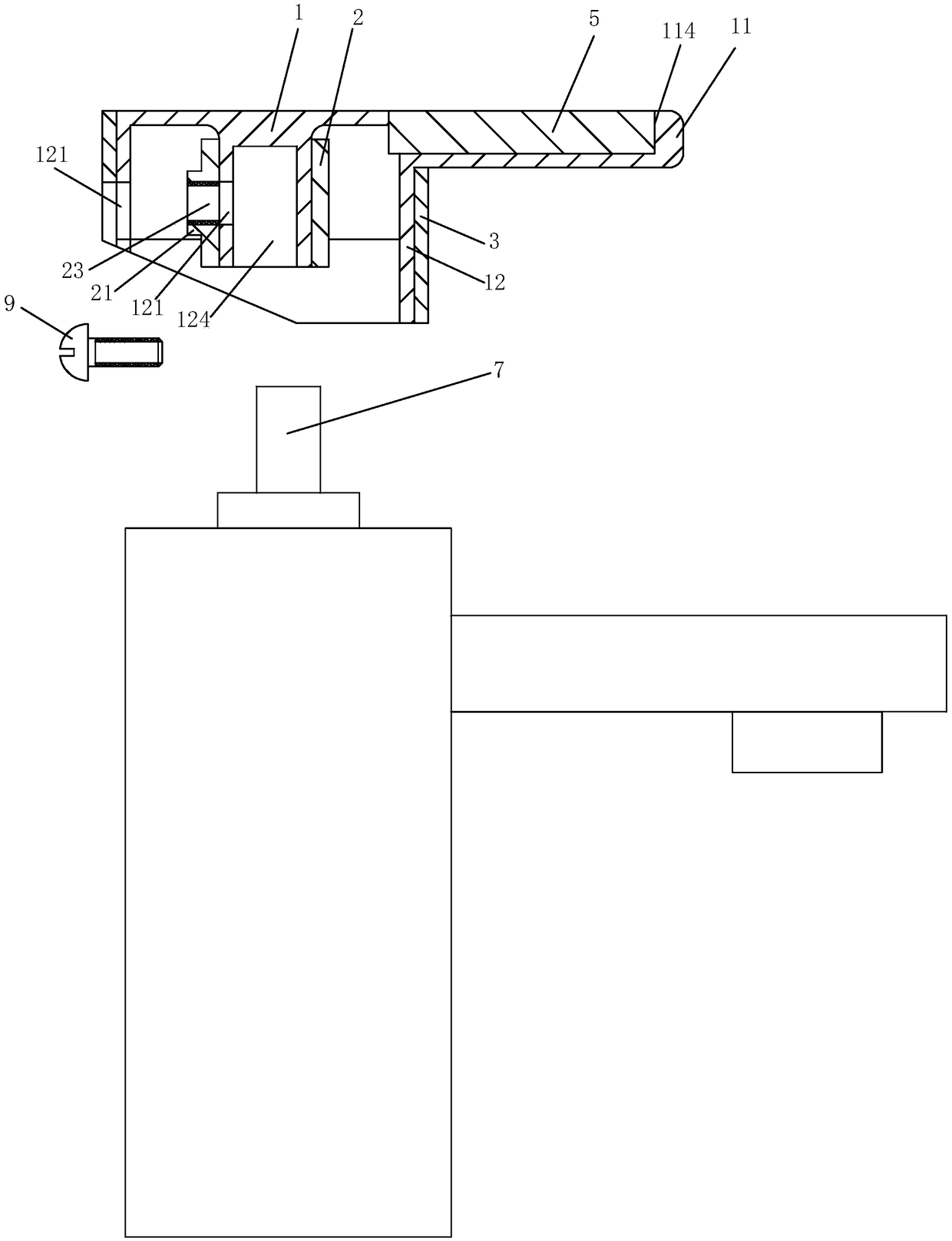 Novel faucet opening and closing handle