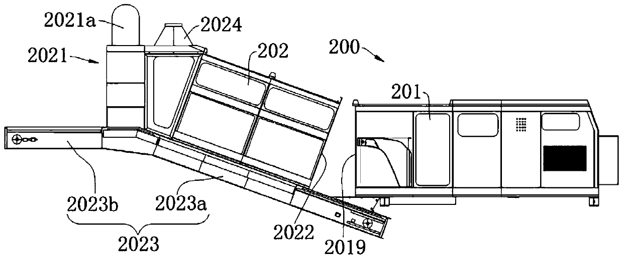 Technological method and system for treating construction waste