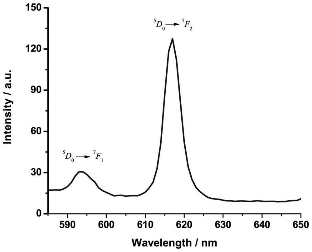 Rare earth material based on diphenylamine carbonyl benzoic acid, and preparation method and application thereof