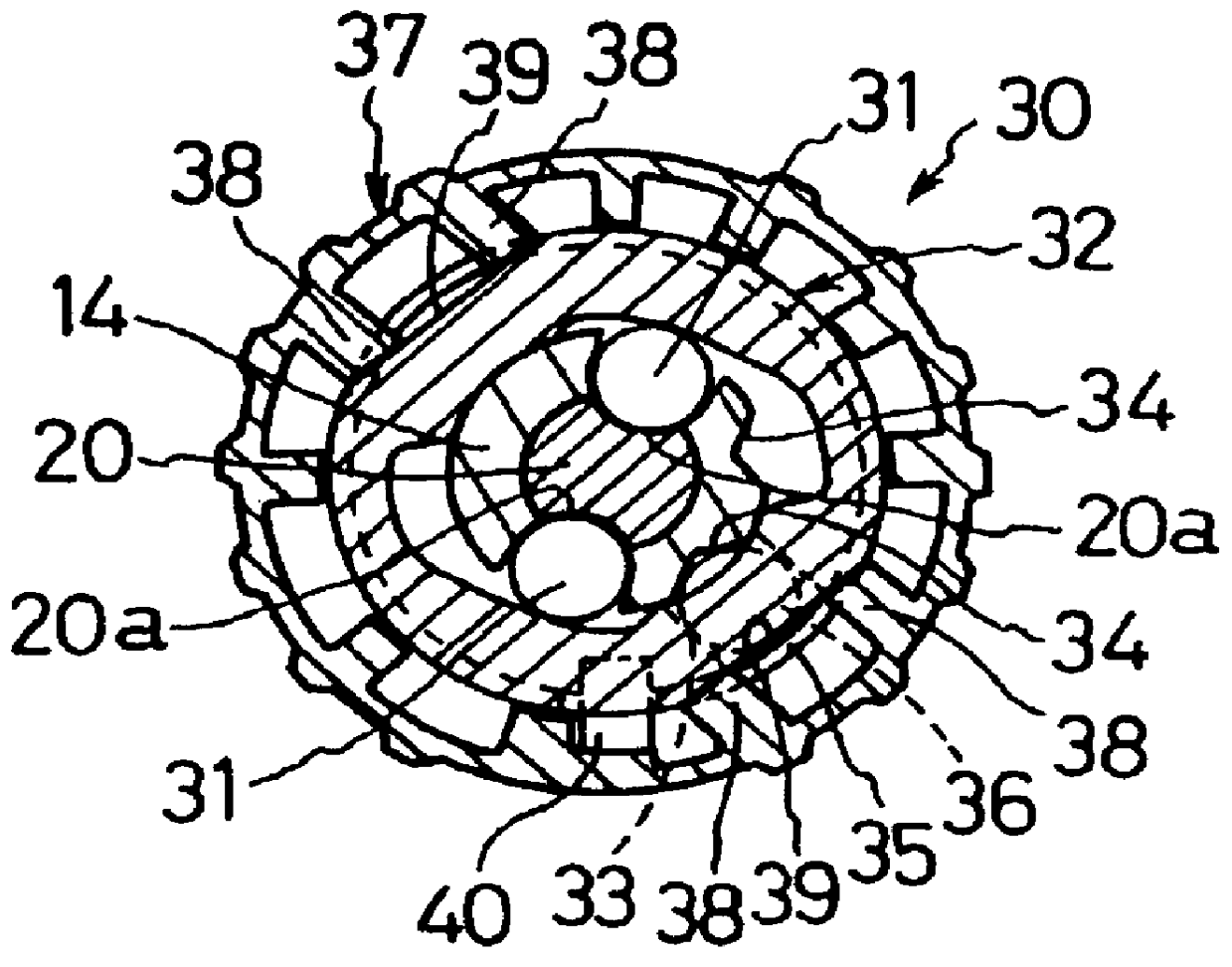 Power-driven tool having a mechanism for setting the rotary angle position of a tool bit