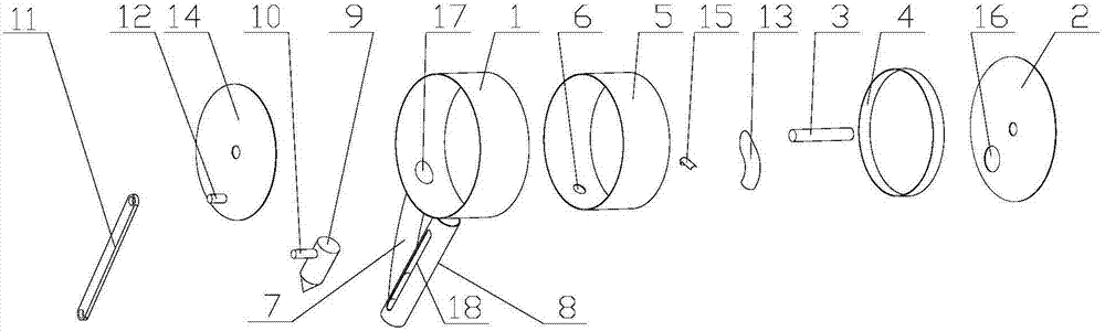 Seed sowing device combining scoop-type seed extraction and piston hole pricking