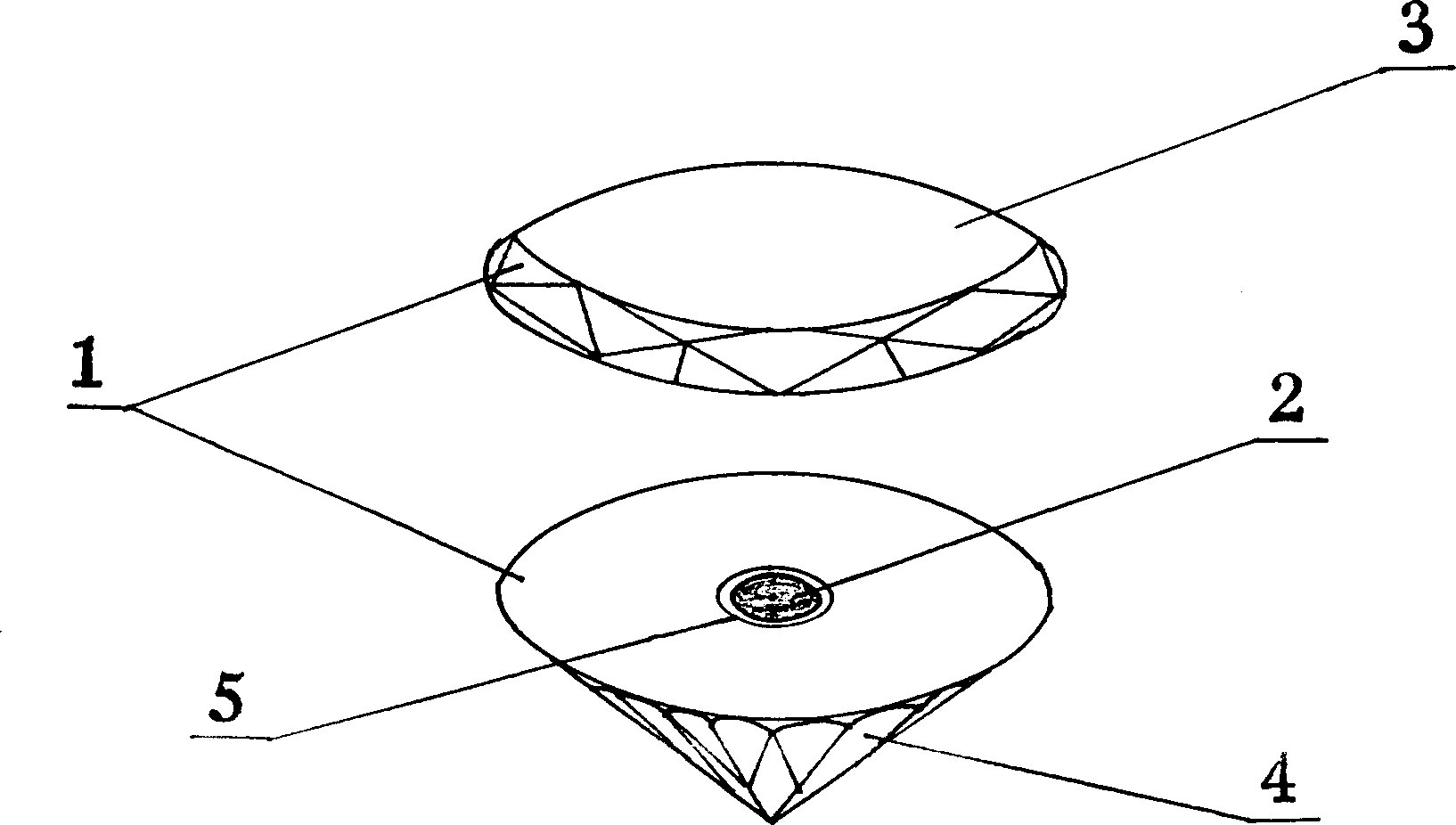 Gemstone and its processing process