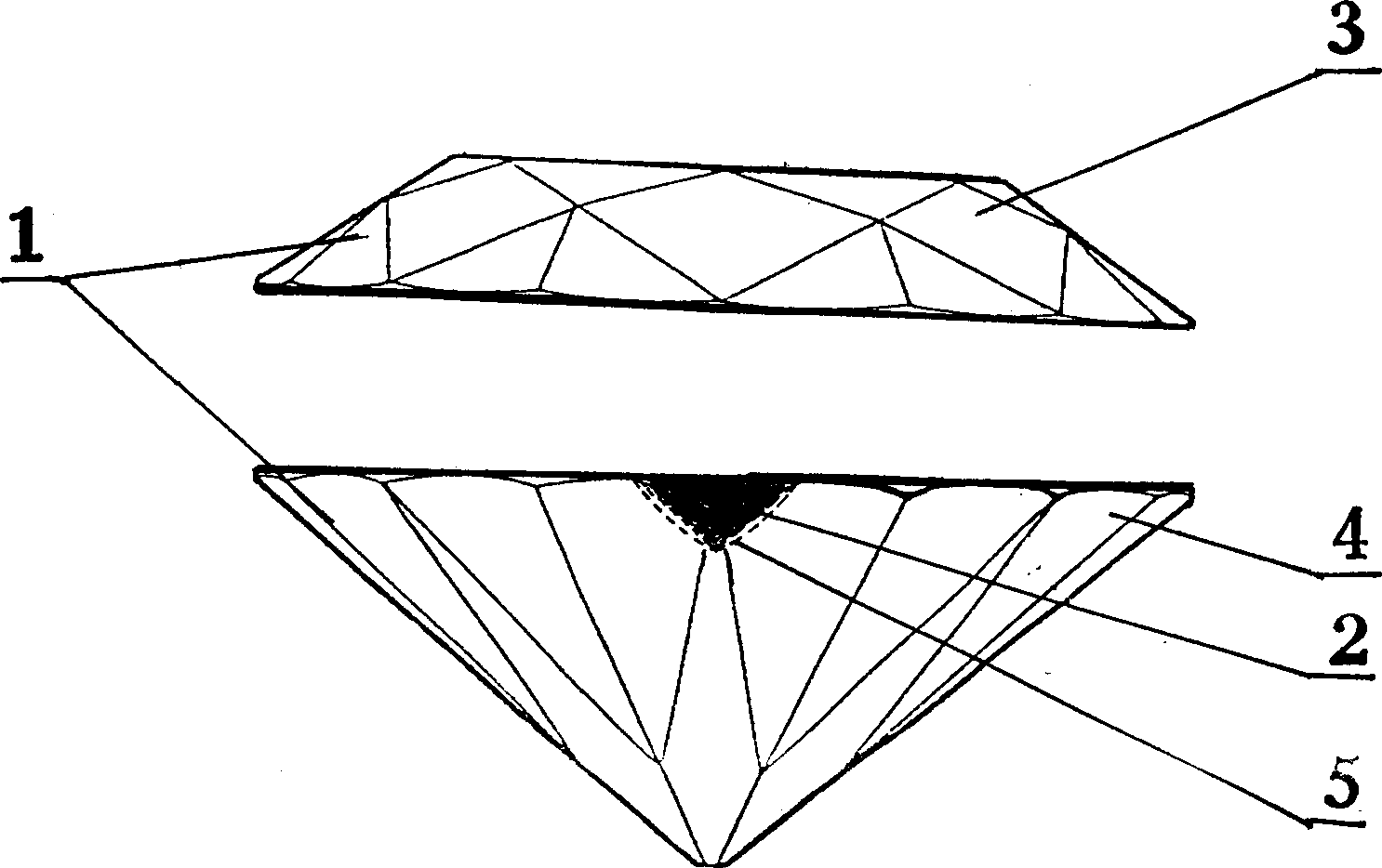 Gemstone and its processing process