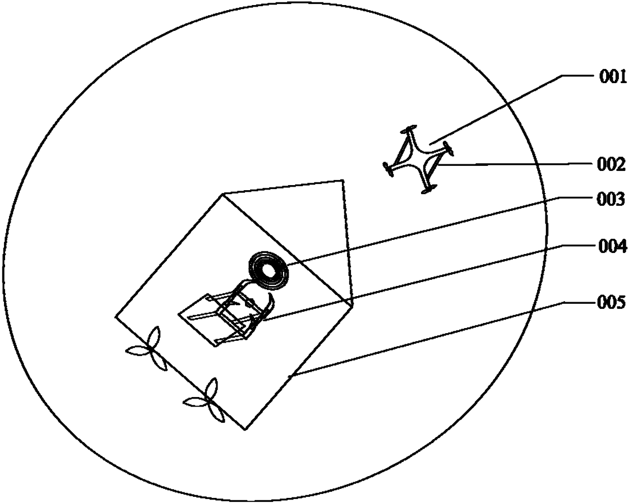 Method and system for charging by means of cooperation of unmanned aerial vehicle and unmanned surface vehicle