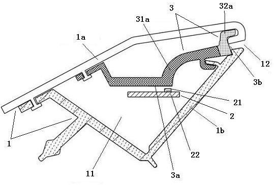 Light guide type lighting decoration device