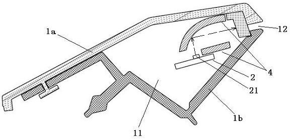 Light guide type lighting decoration device