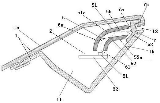 Light guide type lighting decoration device